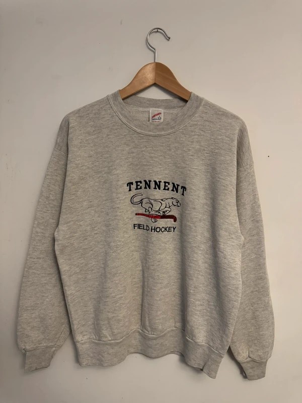 Sweat-shirt Vintage Tennent Field Hockey – Made in USA – Taille L