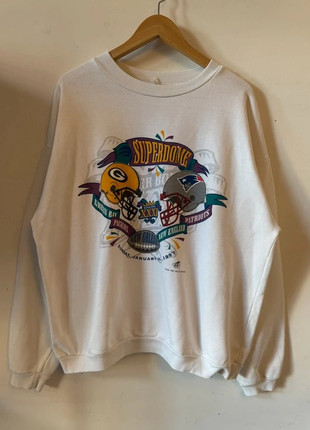 Sweat Vintage NFL Super Bowl 1997 – Green Bay Packers vs New England Patriots – XL – 90s